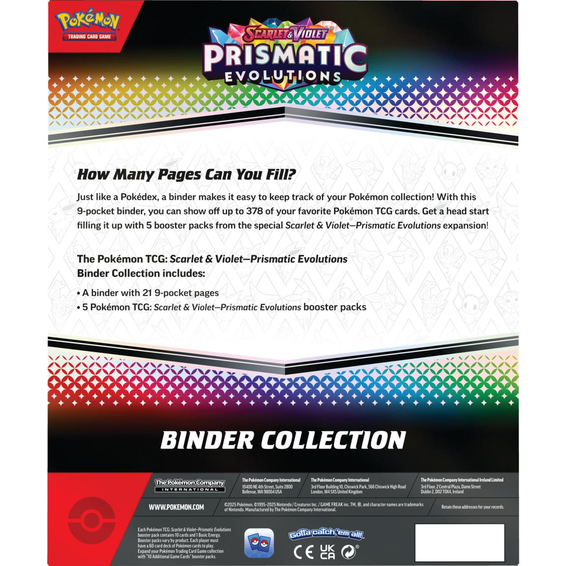 (PREORDER) Pokemon Trading Card Game Prismatic Evolutions Binder Collection